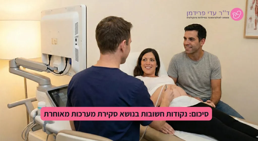 סיכום נקודות חשובות בסקירת מערכות מאוחרת { דר עדי פרידמן